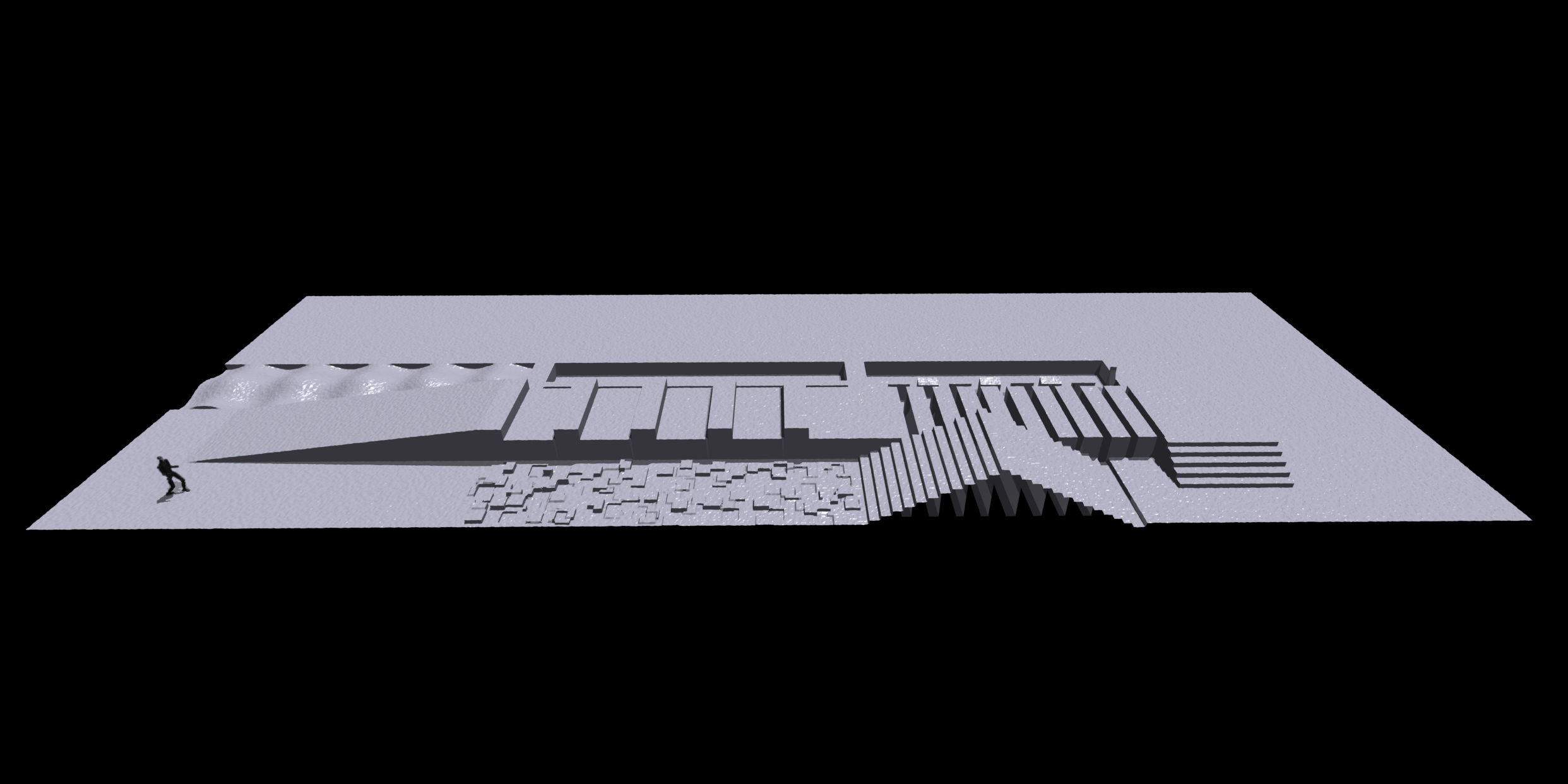 Challenging terrain